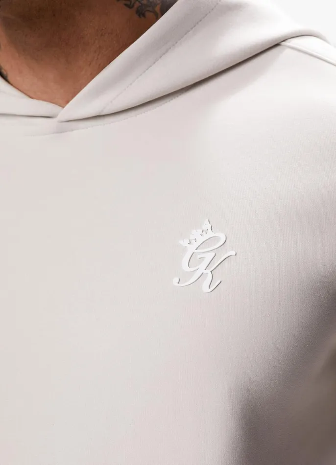 Gym King Sweatshirts and Hoodies Men Split Linear Hood 8211 Stone Grey