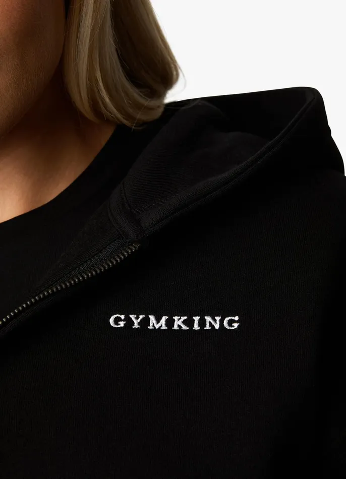 Gym King Sweatshirts and Hoodies Women 365 FZ Hood 8211 Black