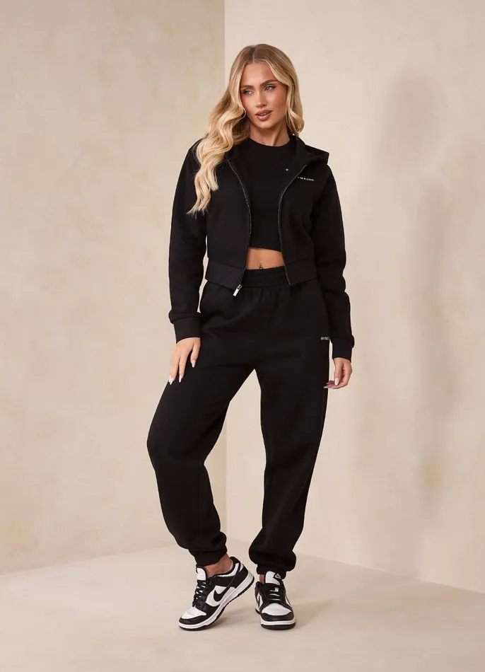 Gym King Sweatshirts and Hoodies Women 365 FZ Hood 8211 Black