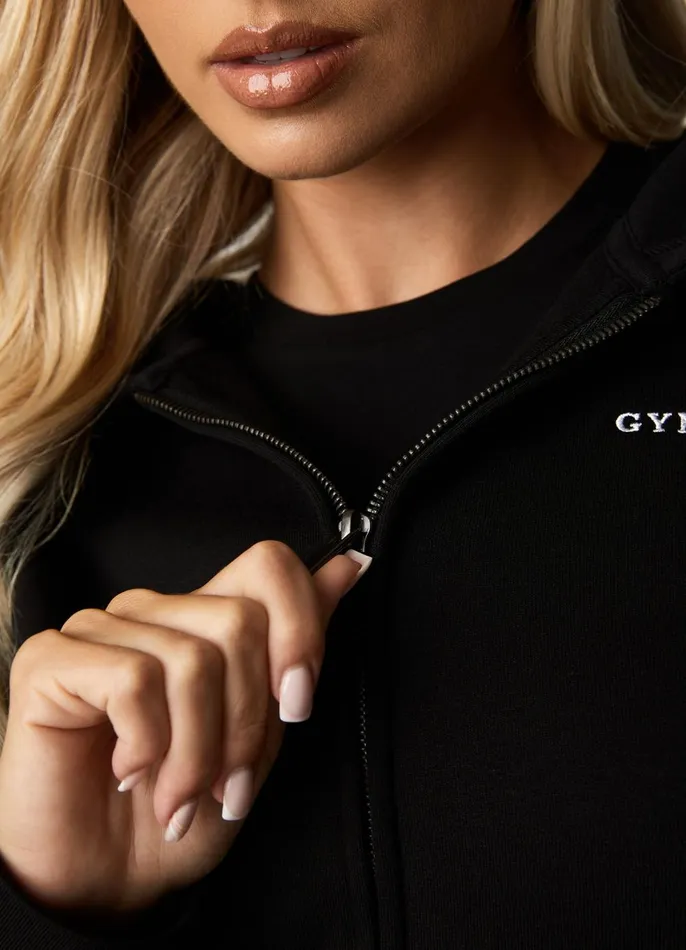 Gym King Sweatshirts and Hoodies Women 365 FZ Hood 8211 Black