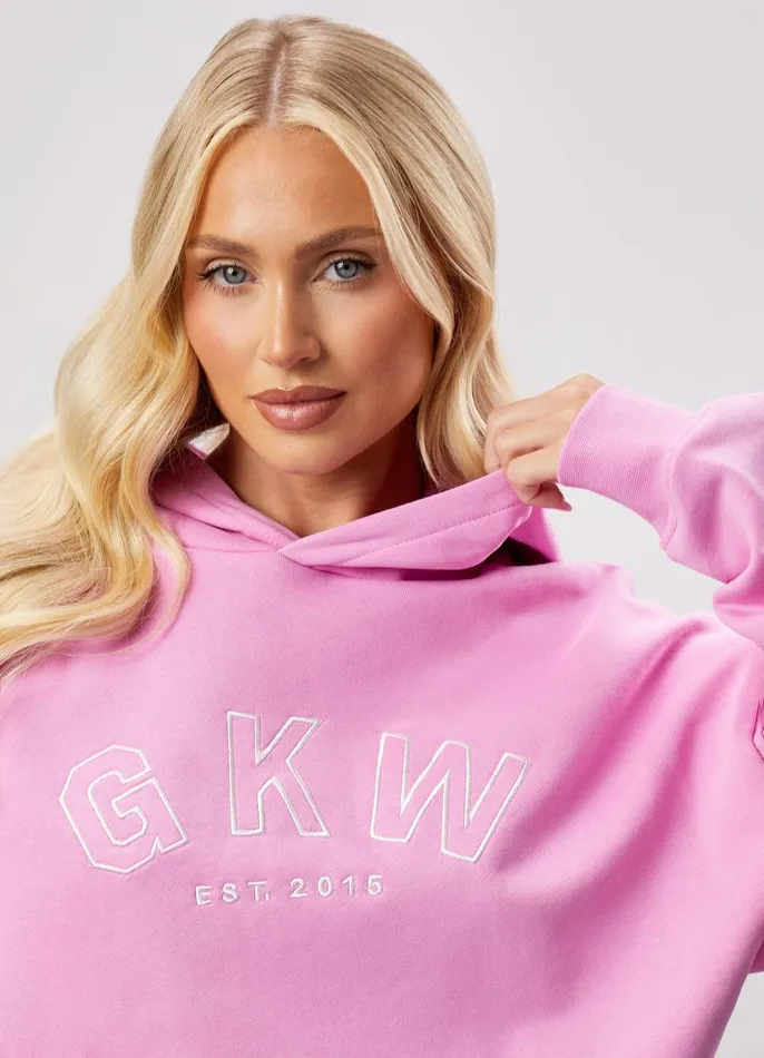 Gym King Sweatshirts and Hoodies Women GKW Relaxed Fit Hoodie 8211 Pink Rose