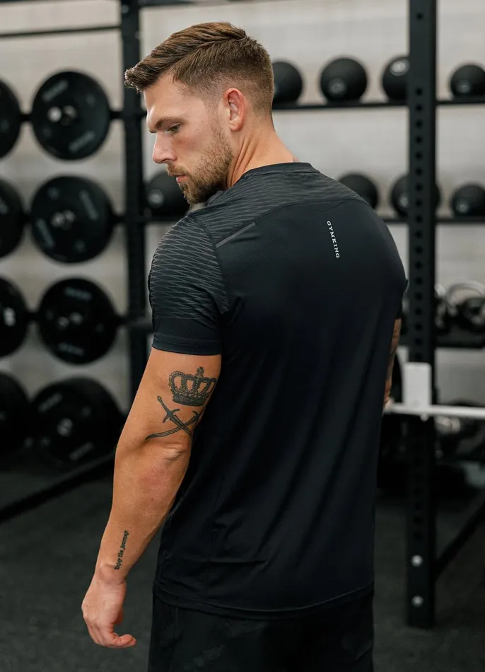 Gym King TShirts Men Divergent Tee 8211 Black