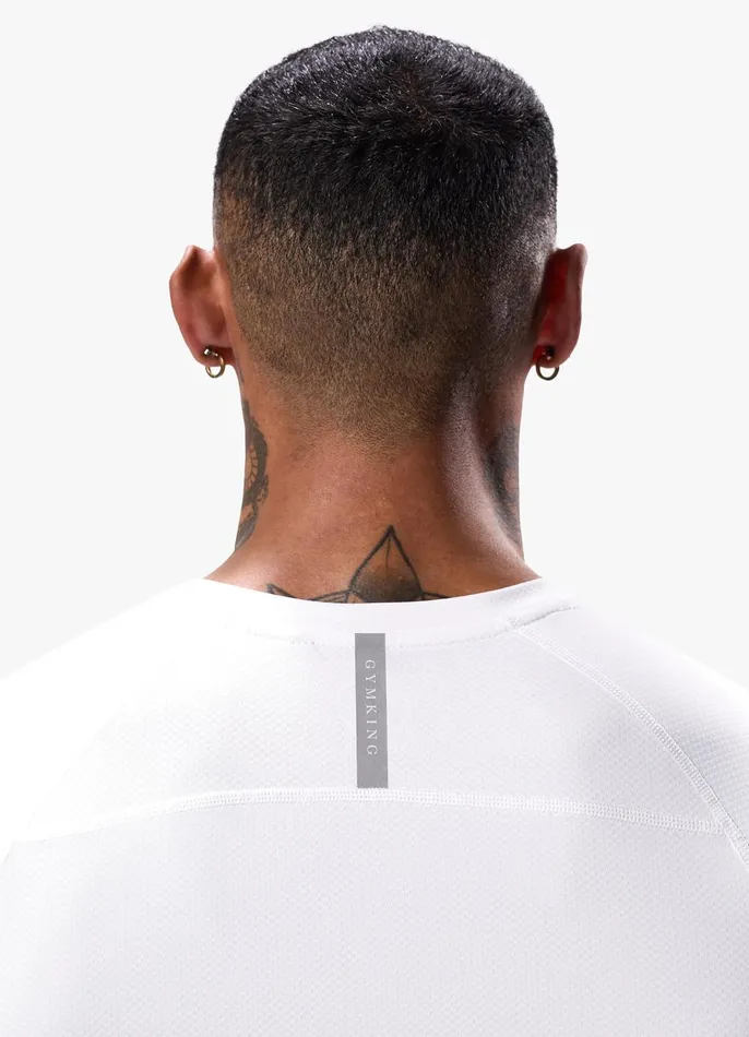 Gym King TShirts Men Energy Linear Tee 8211 White