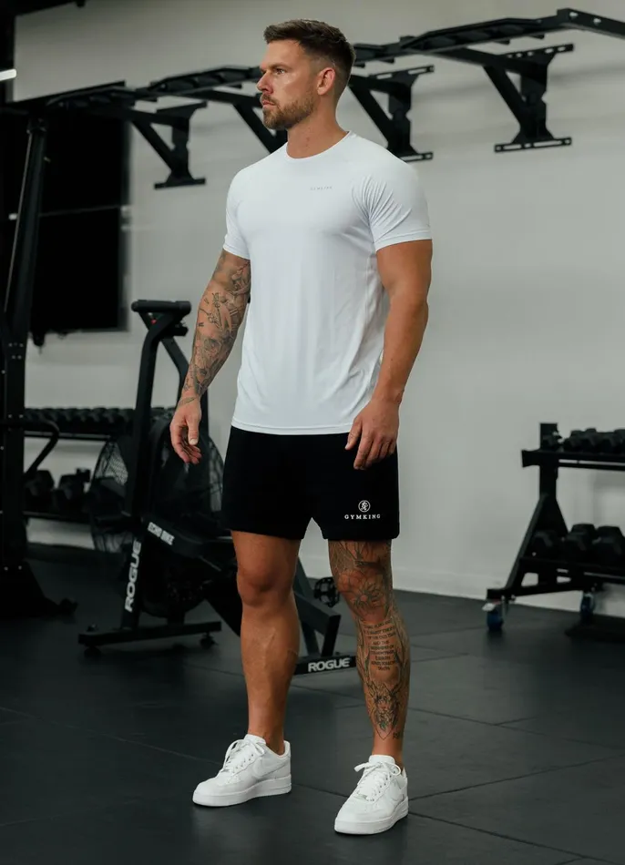 Gym King TShirts Men Energy Linear Tee 8211 White
