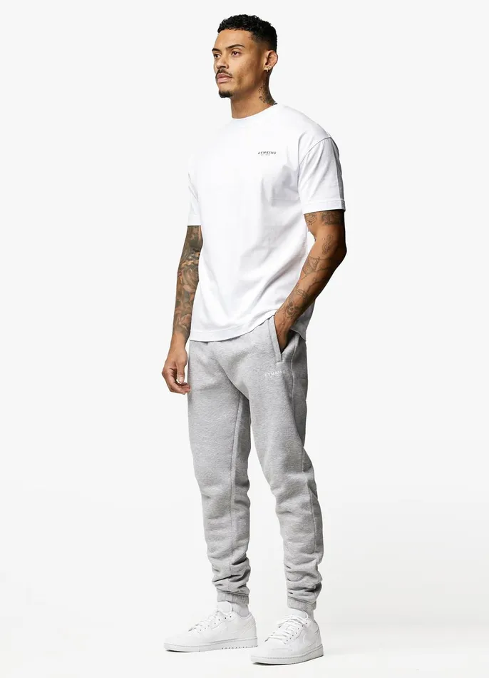 Gym King TShirts Men Established Tee 8211 White
