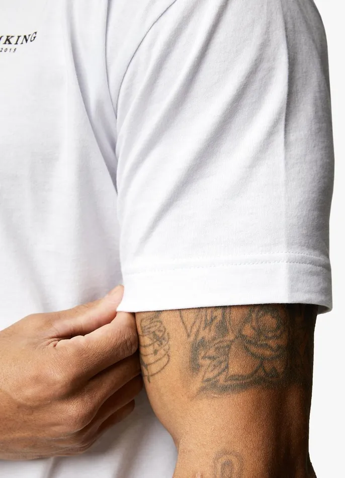 Gym King TShirts Men Established Tee 8211 White