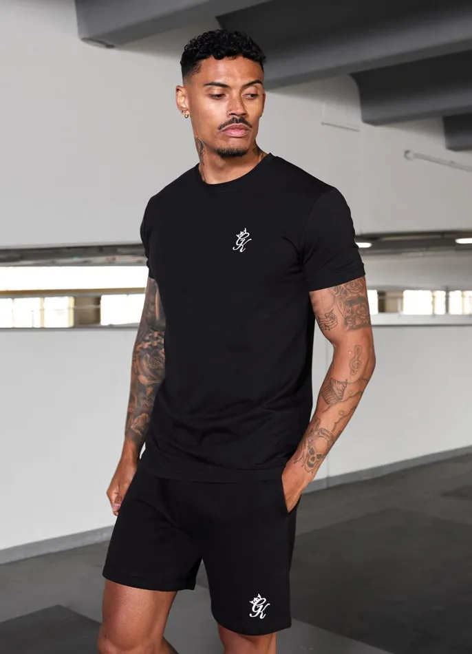 Gym King TShirts Men Fundamental Jersey Tee 8211 Black