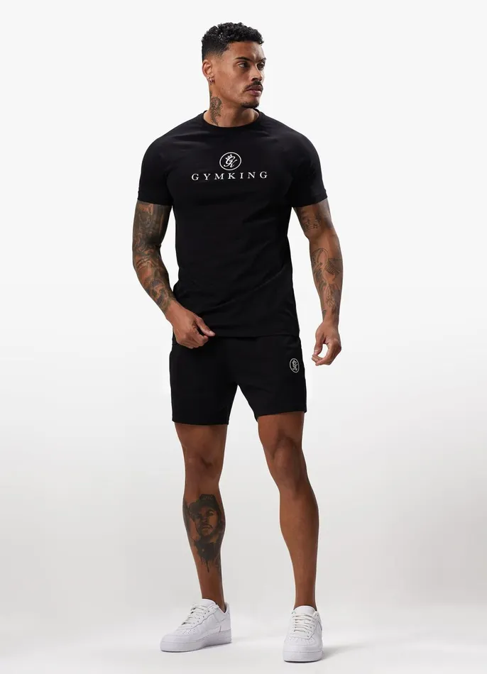Gym King TShirts Men Pro Logo Jersey Tee 8211 Black