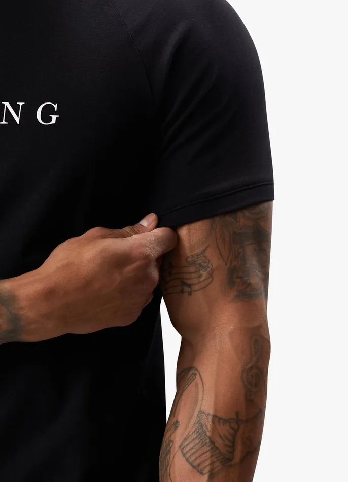 Gym King TShirts Men Pro Logo Jersey Tee 8211 Black