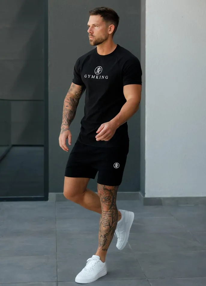 Gym King TShirts Men Pro Logo Jersey Tee 8211 Black