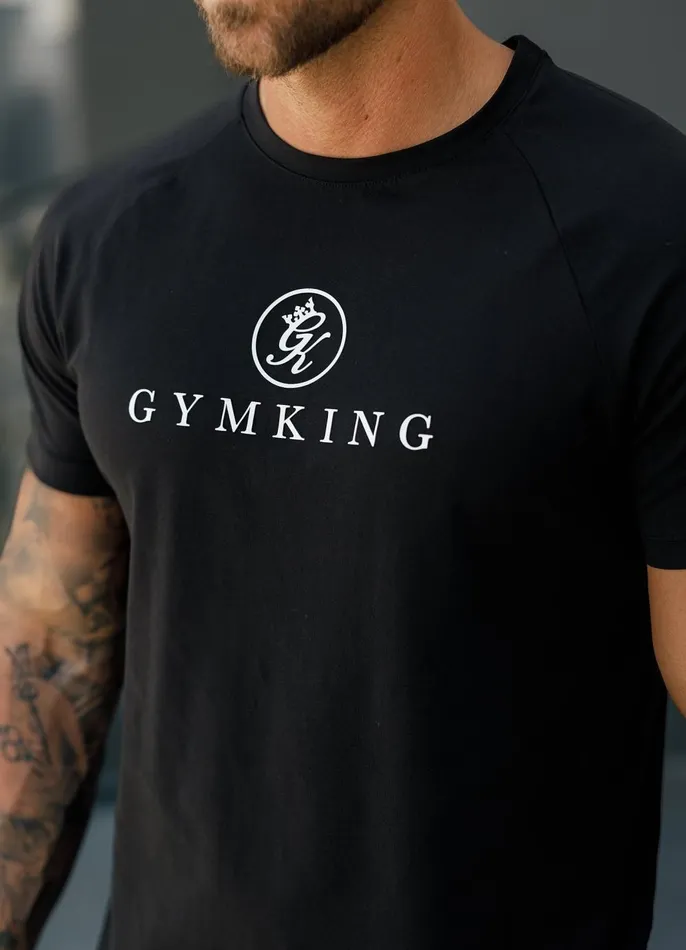 Gym King TShirts Men Pro Logo Jersey Tee 8211 Black