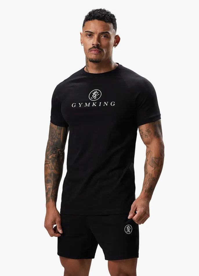 Gym King TShirts Men Pro Logo Jersey Tee 8211 Black
