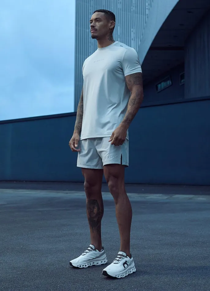 Gym King TShirts Men React Tee 8211 Light Grey