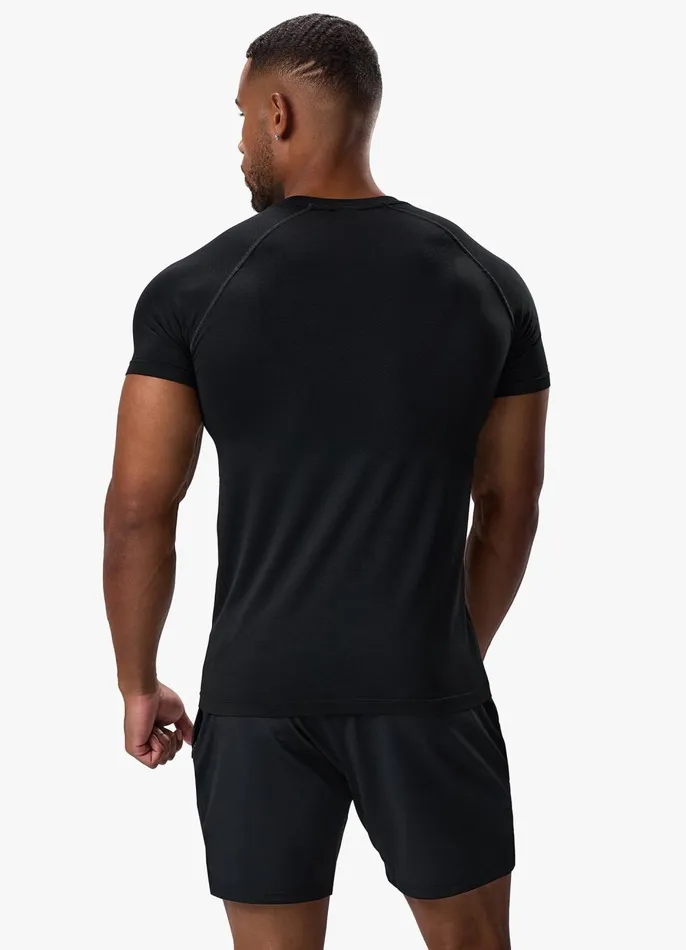 Gym King TShirts Men Seamless Tee 8211 Black