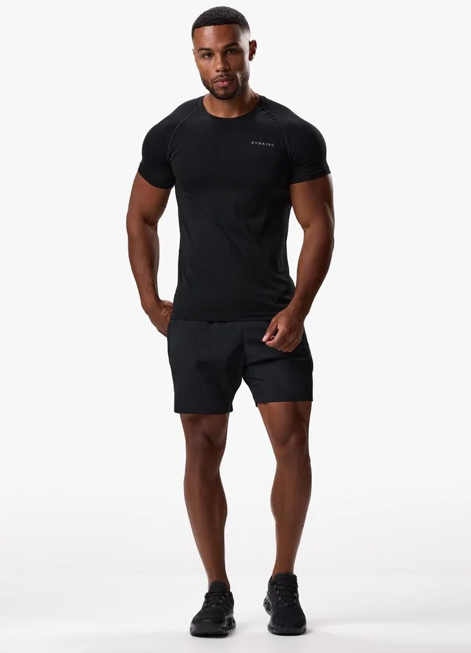 Gym King TShirts Men Seamless Tee 8211 Black
