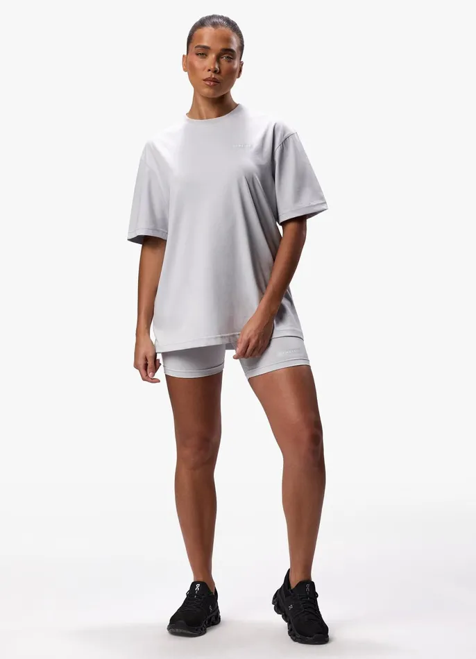 Gym King Tops and TShirts Women Stoic Boyfriend Tee 8211 Light Grey
