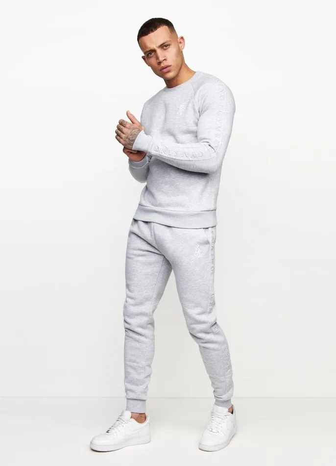 Gym King Tracksuit Bottoms Men Elevate Jogger 8211 Grey Marl
