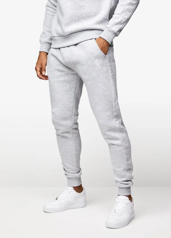Gym King Tracksuit Bottoms Men Elevate Jogger 8211 Grey Marl