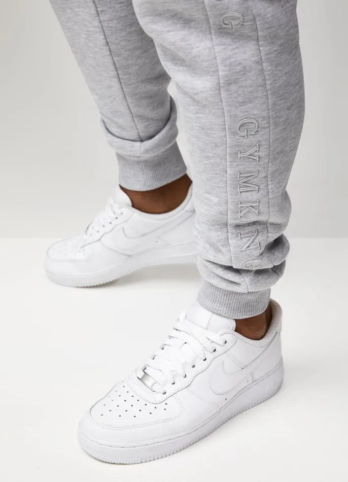 Gym King Tracksuit Bottoms Men Elevate Jogger 8211 Grey Marl