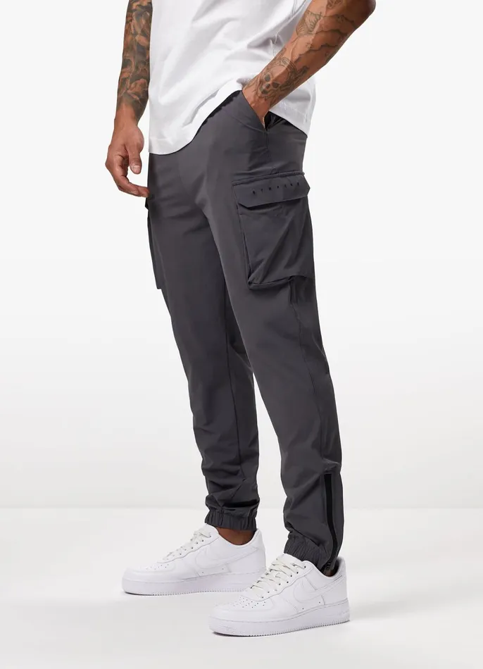 Gym King Tracksuit Bottoms Men Rebellion Cargo Jogger 8211 Graphite
