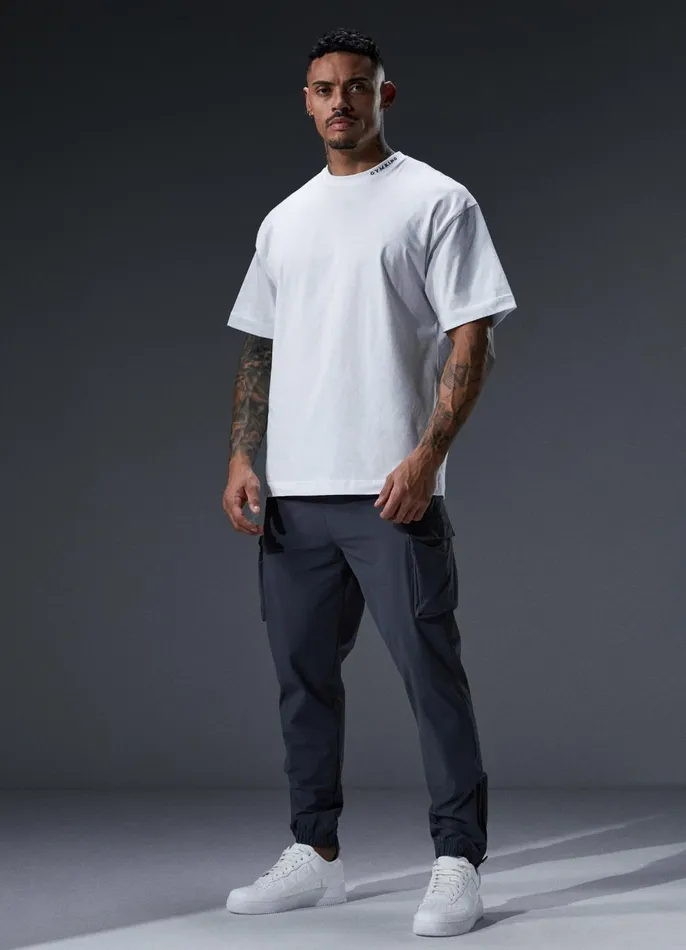 Gym King Tracksuit Bottoms Men Rebellion Cargo Jogger 8211 Graphite