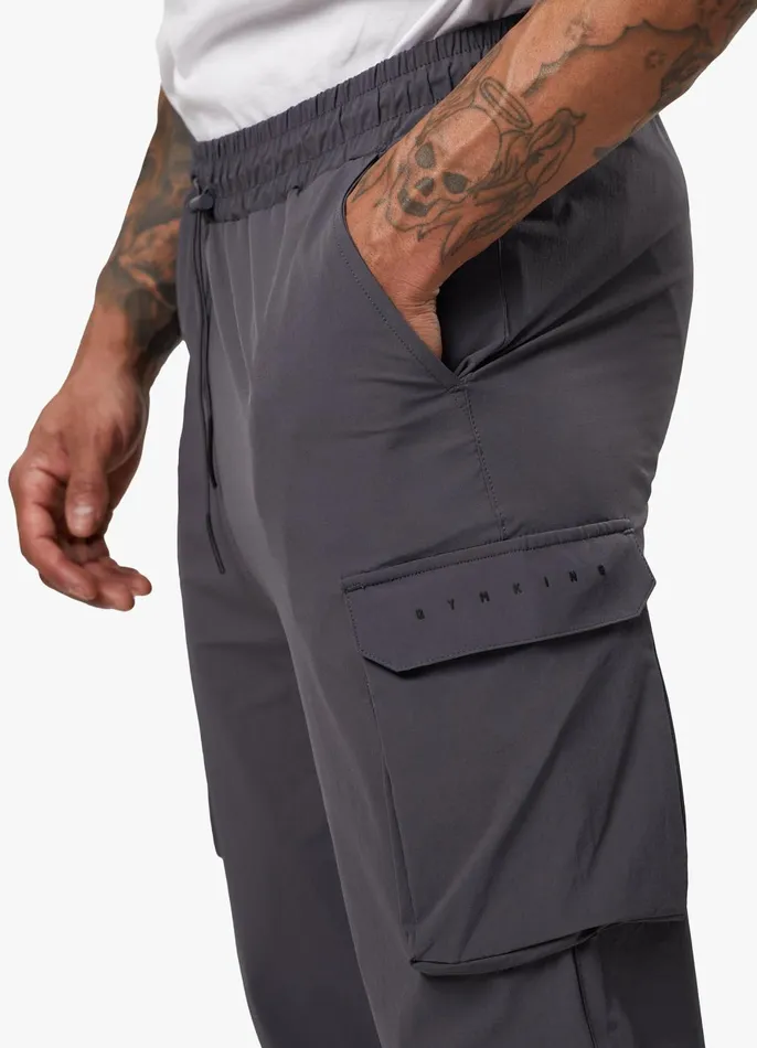 Gym King Tracksuit Bottoms Men Rebellion Cargo Jogger 8211 Graphite