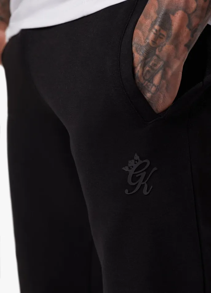 Gym King Tracksuit Bottoms Men Split Linear Jogger 8211 Black