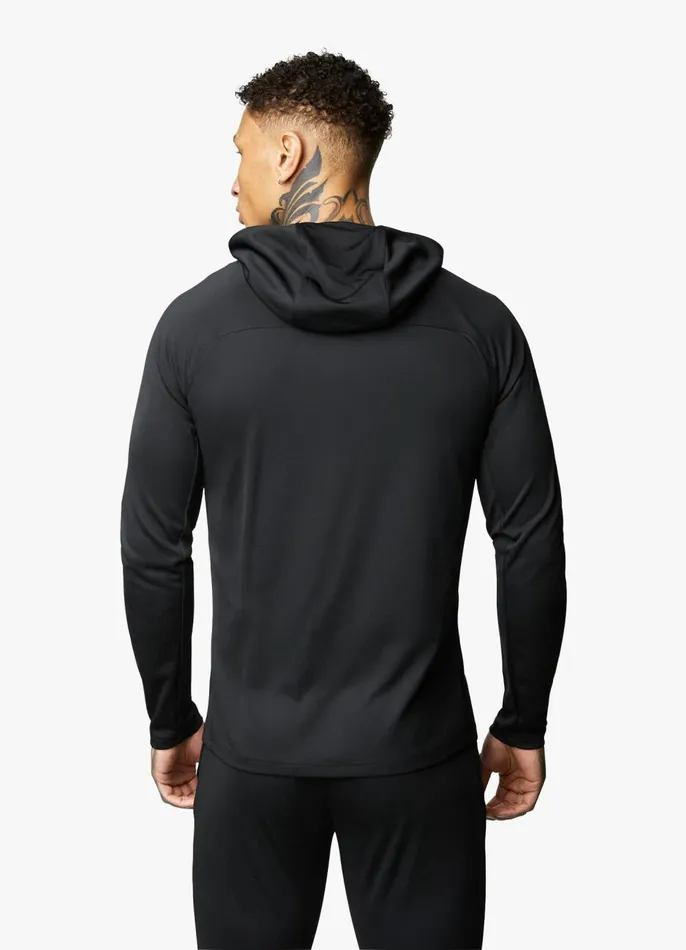 Gym King Tracksuit Tops Men 365 Lightweight Poly Training Hood 8211 Black