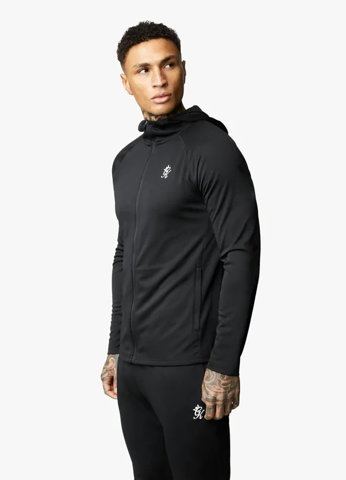 Gym King Tracksuit Tops Men 365 Lightweight Poly Training Hood 8211 Black