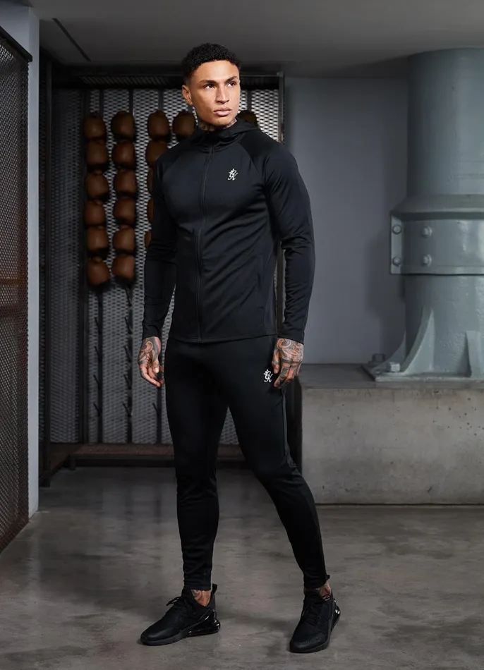 Gym King Tracksuit Tops Men 365 Lightweight Poly Training Hood 8211 Black