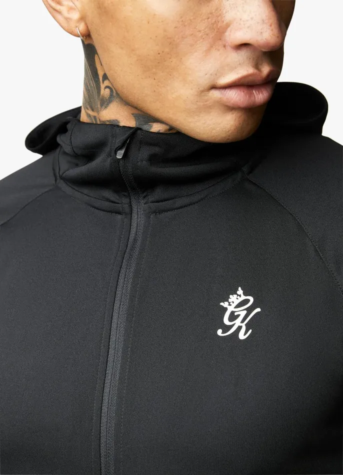 Gym King Tracksuit Tops Men 365 Lightweight Poly Training Hood 8211 Black