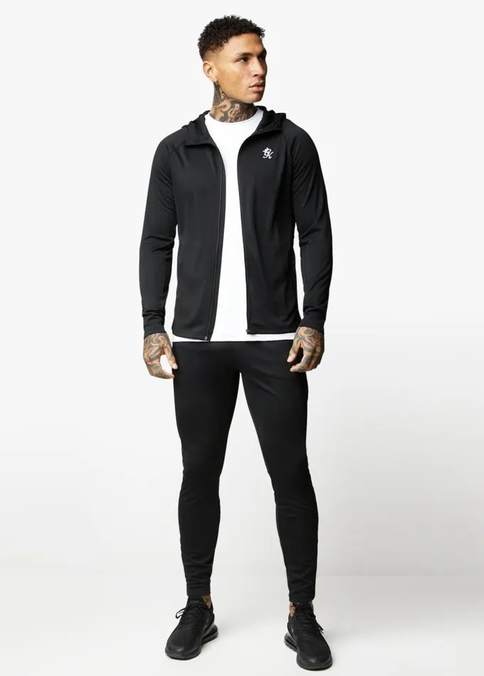 Gym King Tracksuit Tops Men 365 Lightweight Poly Training Hood 8211 Black