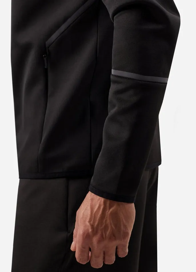 Gym King Tracksuit Tops Men Alpha Poly FZ Hood 8211 Black