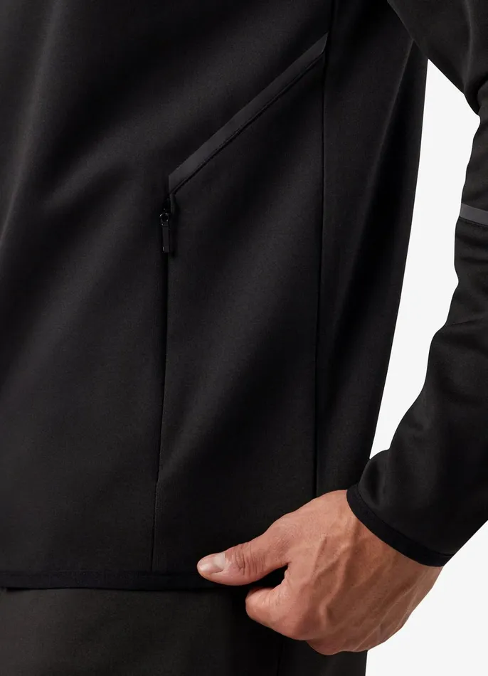 Gym King Tracksuit Tops Men Alpha Poly FZ Hood 8211 Black