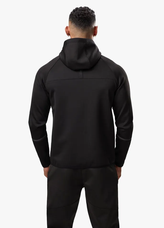 Gym King Tracksuit Tops Men Alpha Poly FZ Hood 8211 Black