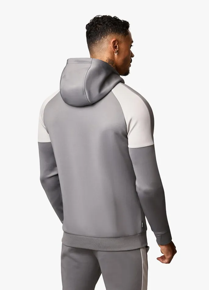 Gym King Tracksuit Tops Men Core Plus Poly FZ Hood 8211 Grey