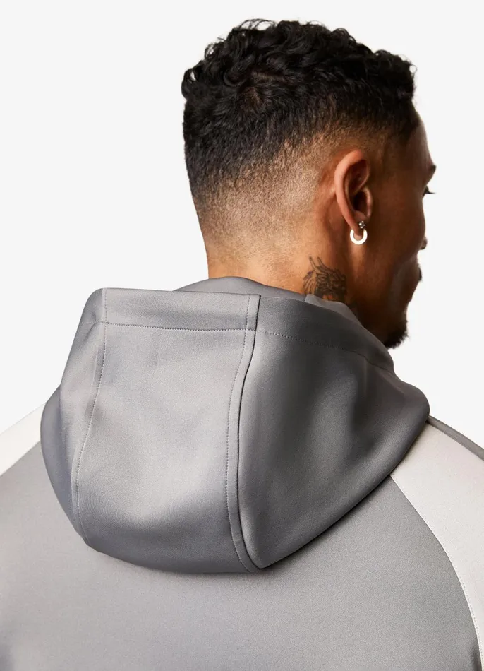 Gym King Tracksuit Tops Men Core Plus Poly FZ Hood 8211 Grey