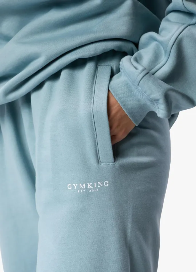 Gym King Tracksuits Women Established Crew Tracksuit 8211 Stone Blue