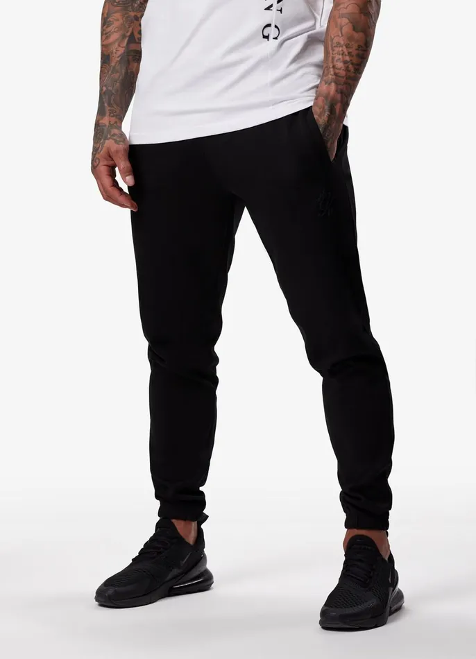 Gym King Twin Sets Men Split Linear Jogger 8211 Black