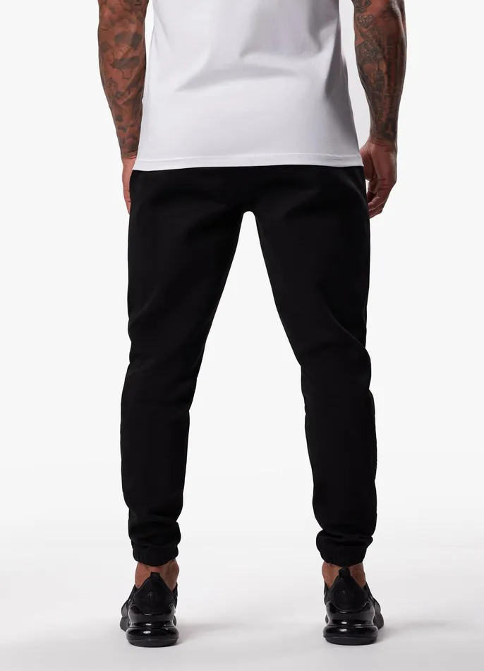 Gym King Twin Sets Men Split Linear Jogger 8211 Black