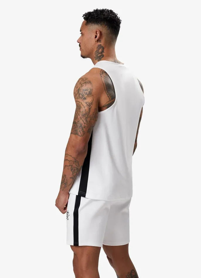 Gym King Vests Men Core Plus Poly Vest 8211 White