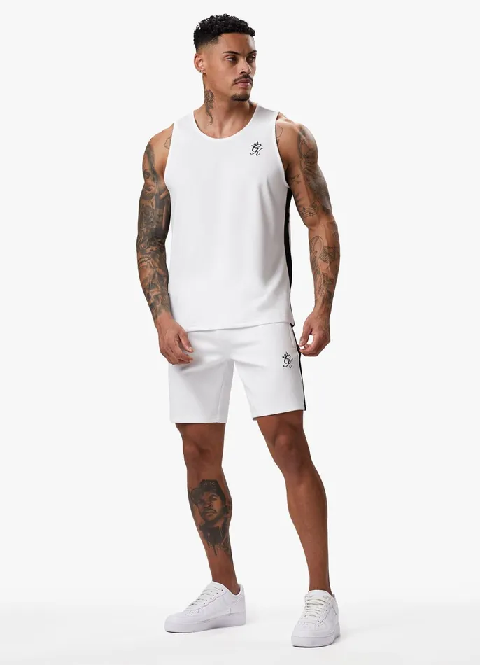 Gym King Vests Men Core Plus Poly Vest 8211 White