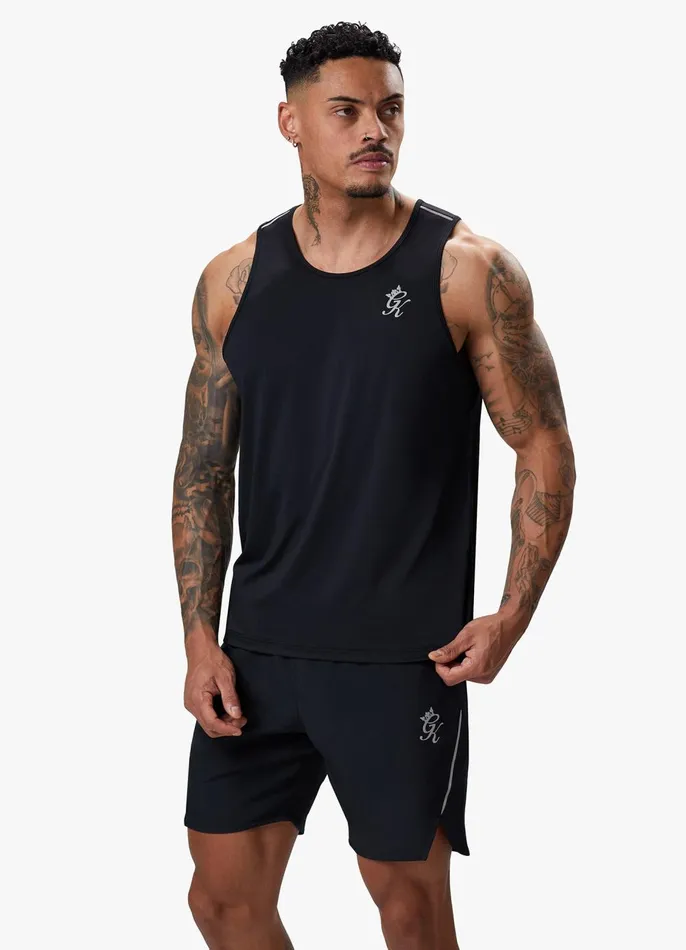 Gym King Vests Men Flex Vest 8211 BlackSilver