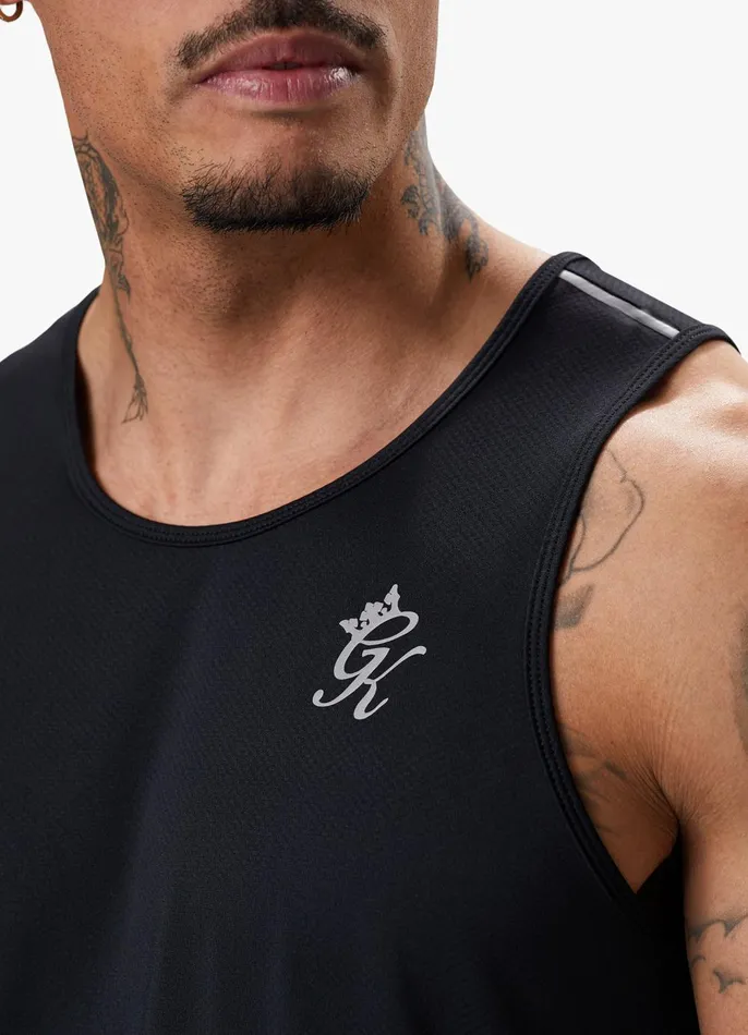 Gym King Vests Men Flex Vest 8211 BlackSilver