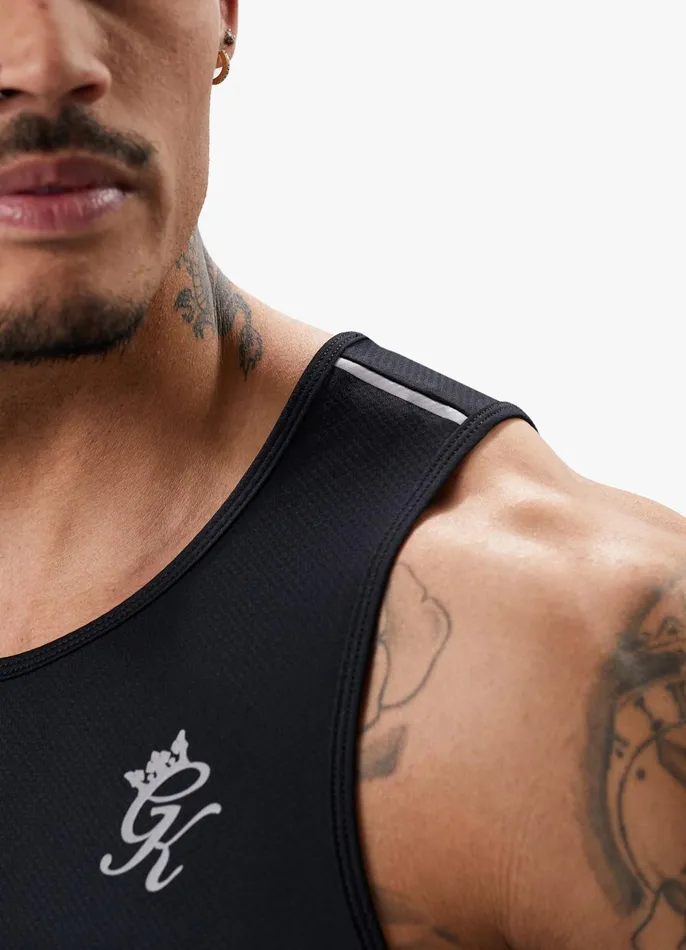 Gym King Vests Men Flex Vest 8211 BlackSilver