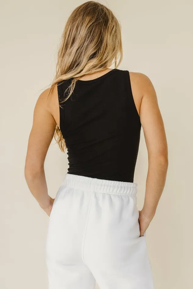 Harlowe Tank In Black 8211 FINAL SALE Black Women Bohme Tees and Tanks