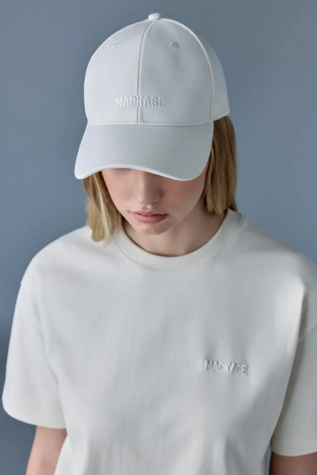 Hats Women Mackage ANDERSONW Wool Logo Baseball Cap Navy
