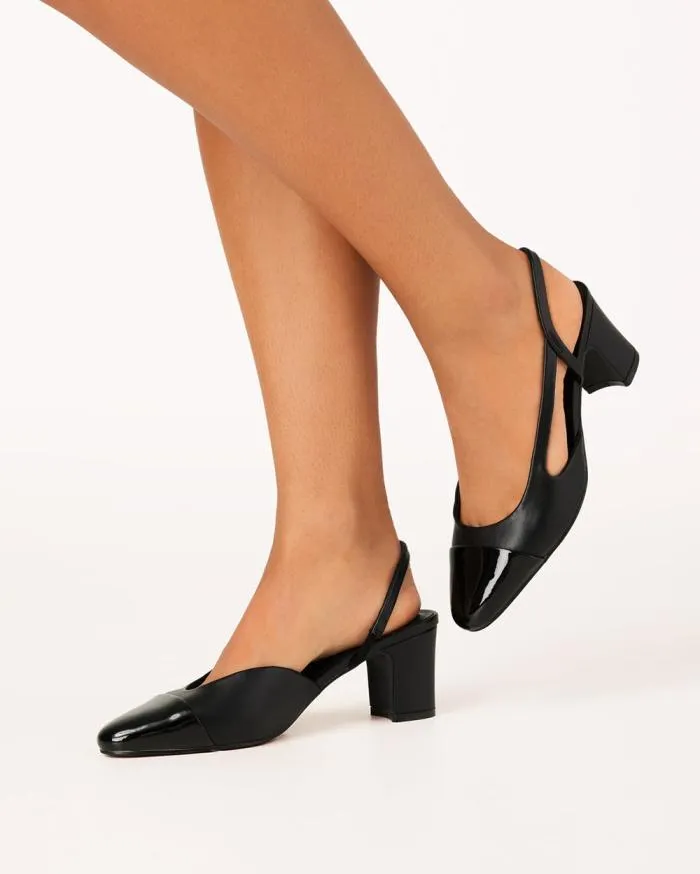 Heels Billini Block Heels FINTRA BLACKBLACK PATENT