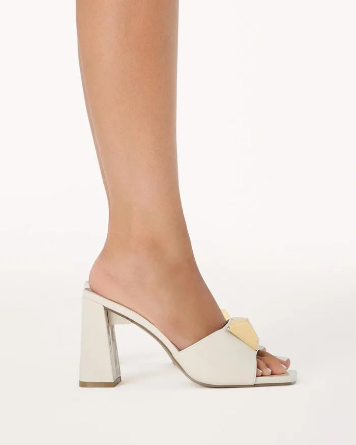 Heels Billini Block Heels WELDA BONE PATENT
