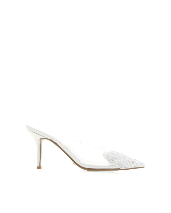 Heels Billini Stiletto Heels KALEN WHITEDIAMANTE